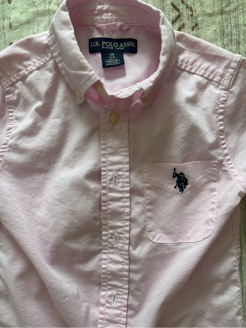 NWOT Boys’ Ralph Lauren Pink Short-Sleeve Oxford Shirt